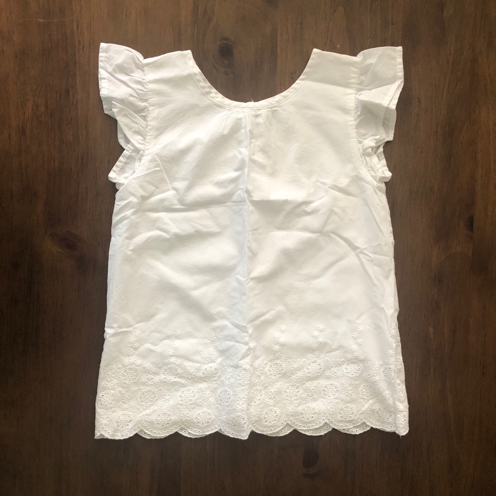Carters girls sz 8 white top